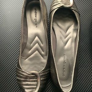 Andrew Geller Hindi Silver Point flats/loafers